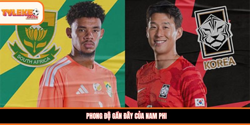 Phong độ gần đây của Nam Phi